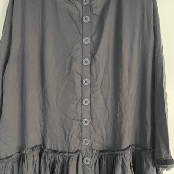 Ewa I Walla Dress Black Sample XL X-Large Viscose Goth Lagenlook NWOT Like New - Picture 5 of 15